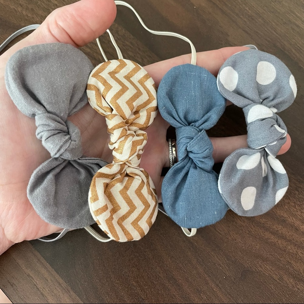 Set of 4 Infant Knot Headbands